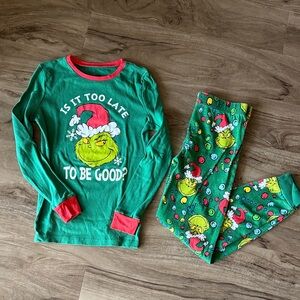 Kids Dr Seuss Grinch Stole Christmas Pajamas Pjs Set Kids XL